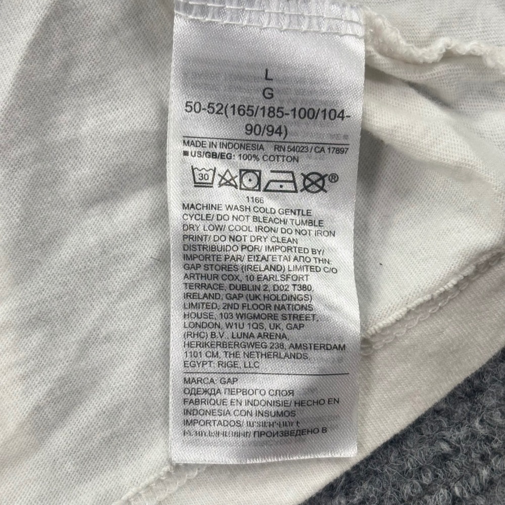 Gap T Shirt Large White City of New York Map Graphic Mens - Picture 5 of 8